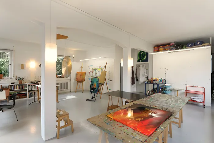 Innenraum des Ateliers freiraum, Ansicht 1