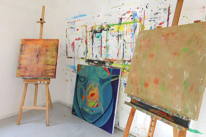 Innenraum des Ateliers freiraum, Ansicht 3